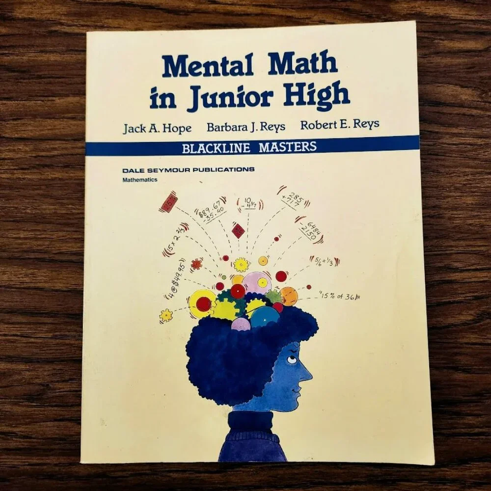 Mental Math in Junior High Workbook Grades 7-9 Paperback Activity Book Mathemati